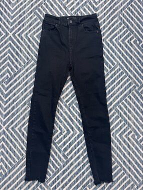 Pull&Bear Black Skinny High-Rise Jeans